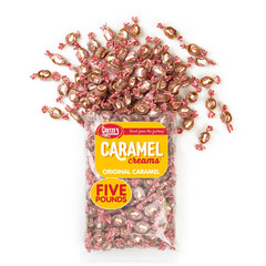 Candy Vanilla Caramel Creams – 5 Pound Bag (80 Ounces) – Fresh from the Factory