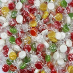 Tropical Assortment Fruit Discs in a Resealable Bag