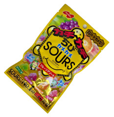 Japan Sour Gummies Nobel Confectionery Kachikachi Chibi Kamekame Sours 70g×6bags