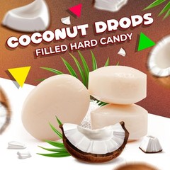 Coconut Filled Hard Candy | 1 Pound Bag – Approx. 90 Count | Tropical Treat with
