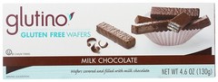 Glutino Milk Chocolate Gluten Free Wafers 4.6 Oz 12 Pack