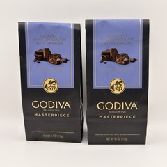 2pk Godiva Masterpiece Belgium Decadent Dark Chocolate Ganache, 4.1oz BB 8/26