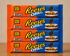 4Pack Reese’s OREO KING SIZE Milk Choco & White Creme Peanut Butter Cups 2.8oz