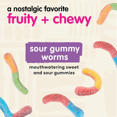 Mixed Classic Gummies, Bulk Candy Mix with Gummy Bears, Sour Worms, Cherry Slice