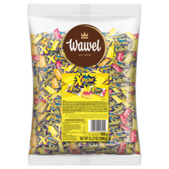 Wawel X-PLODE Fizzy Caramels with Fruit Filling Bag 1 KG / 35.2 oz