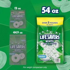 Life Savers Wint-O-Green Breath Mints Bulk Hard Candy, Party Size (53.95oz.)