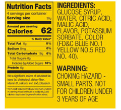 Too Tarts Sour Slurpers Candy, 4 Ounce Tubes – 12 Count Pack