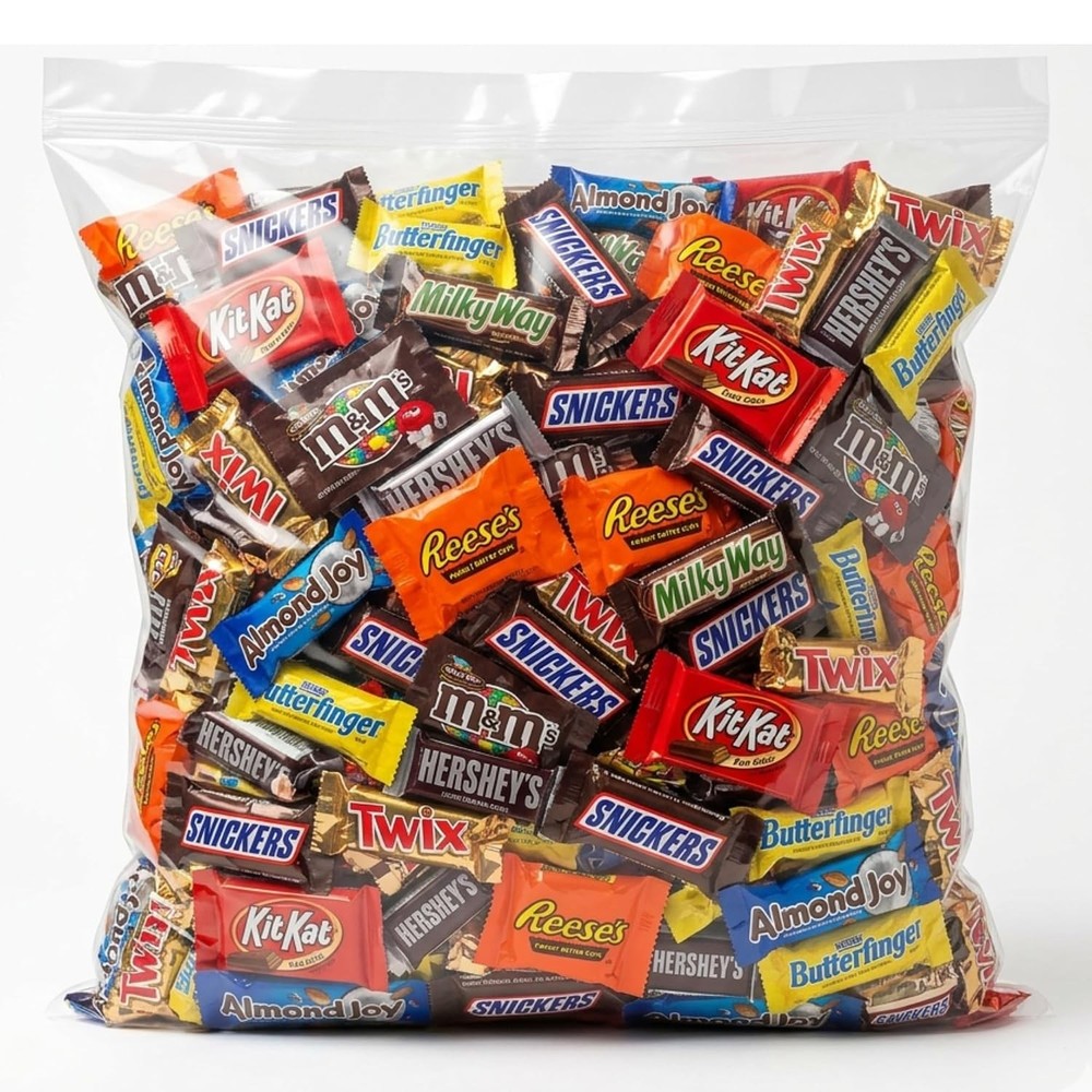 2 LB Fun Size Assorted Chocolate Bars Variety Pack