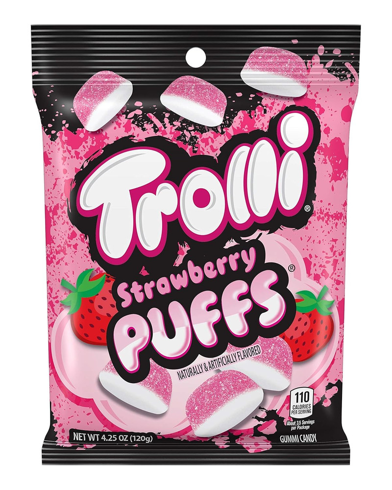 , Strawberry Puffs, Gummi Candy, 4.25 Ounce