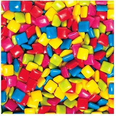 TROPICAL FRUIT 9900 pc Dubble Bubble Tab Gum 25lb vending candy chiclet assorted