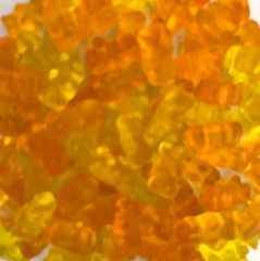 “ORANGE and LEMON” Flavored Gummi Gummy Bears-HALF POUND- 2 FLAVORS