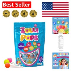 Keto-Friendly Sugar-Free Lollipops 5.2oz – Guilt-Free Treat for Kids & Adults