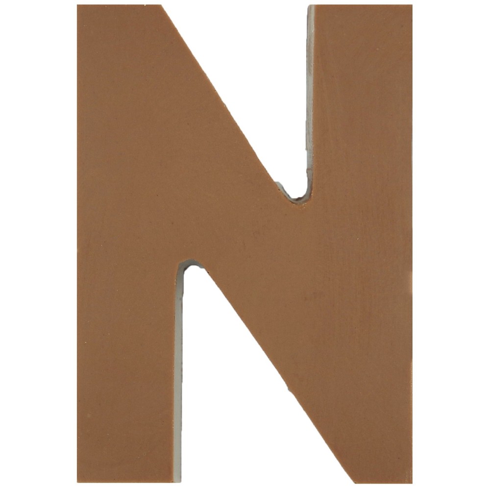 Philadelphia Candies Solid Milk Chocolate Alphabet Letter N, 1.75 Ounce Gift