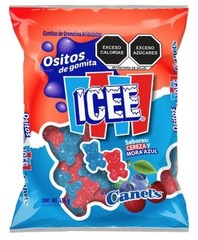 3 Pack Icee Blueberry/ Cherry Gomitas 454g. (Mexico)