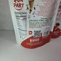 2x 4.23oz Just The Fun Part Mini Waffle Cones Peppermint Dark Chocolate HTF