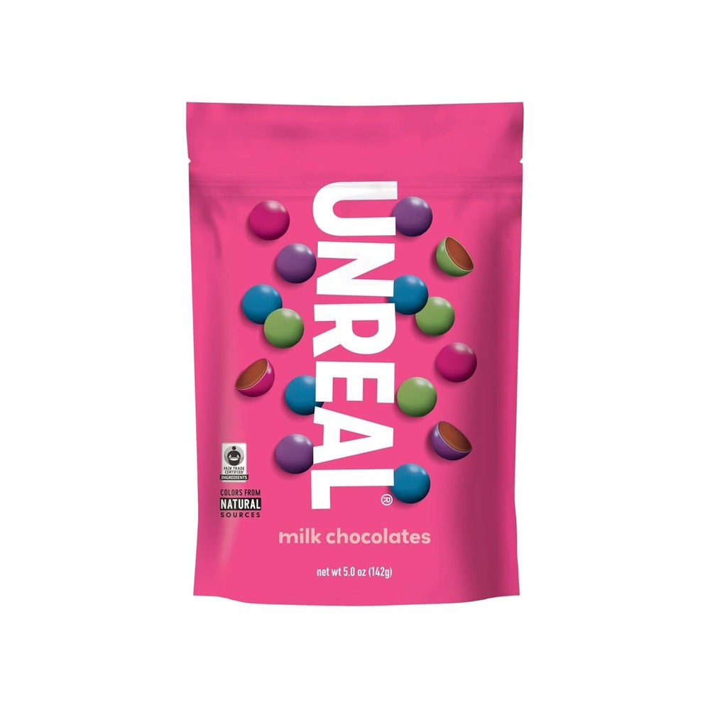 Unreal Milk Chocolate Gems 5 Oz