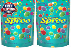 Wonka Spree Original Hard Candy, Resealable Bag, 12 Ounce Bag Full Size (Pack of