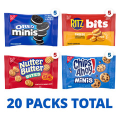 Nabisco Classic Mix Variety Pack, OREO, CHIPS AHOY!, 20 Snack Packs