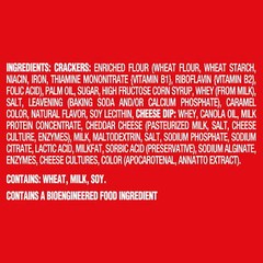 Crackers and Cheese Dip Snack Packs, 10 Pack