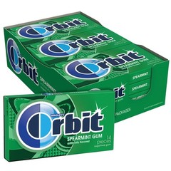 WRIGLEY’S ORBIT Chewing Gum Sugar-Free Spearmint – 12 Packs