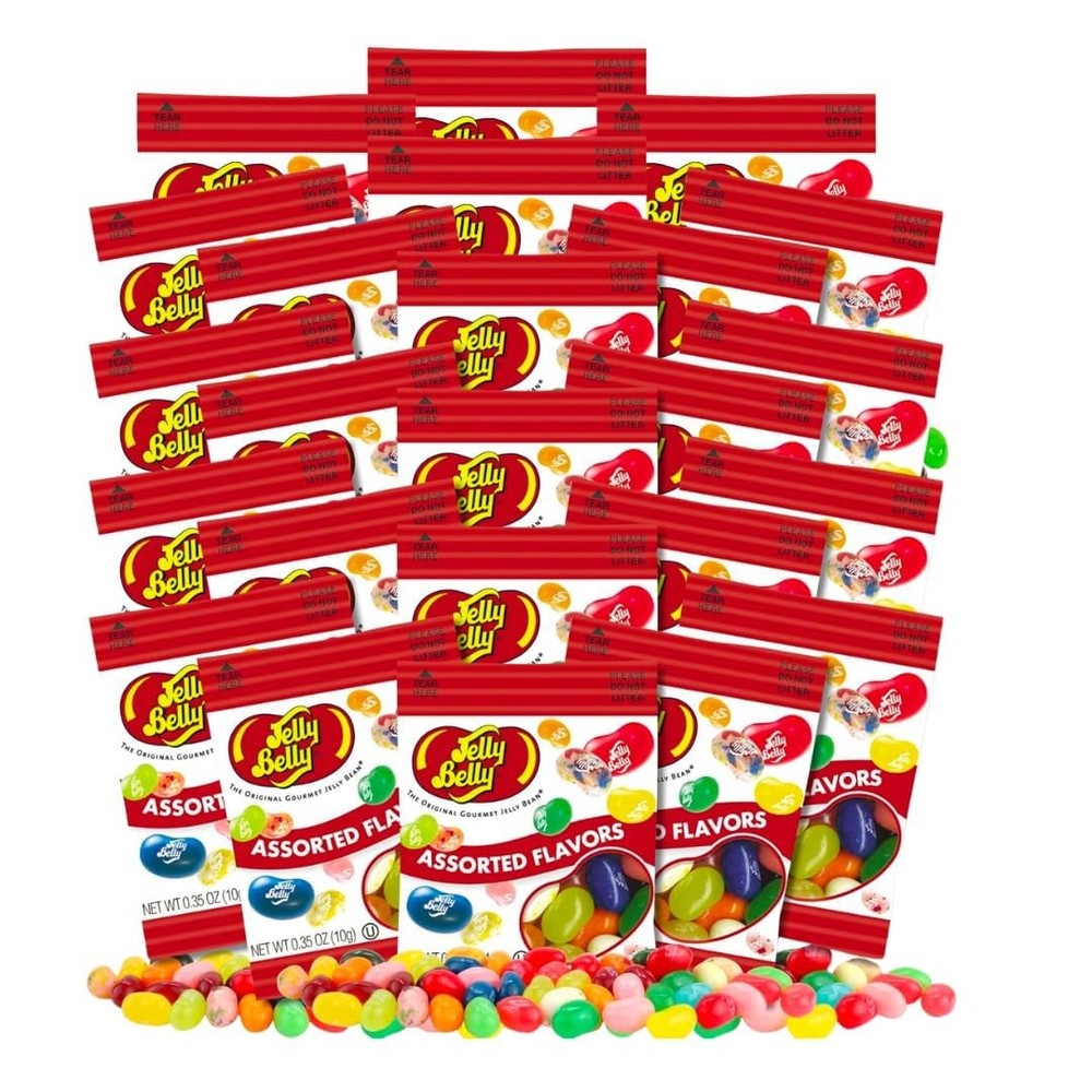 Jelly Belly Beans – Mini Packs – Assorted Flavors – 0.35 oz. 24 Count