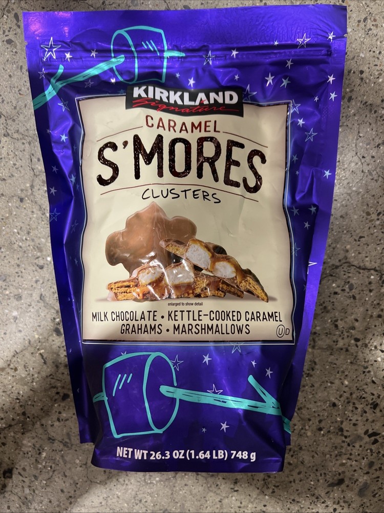 New Kirkland Signaturee Caramel S’mores Clusters Kettle Cooked 26.3 Oz EXP 04/26