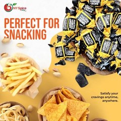 Mild Salty Licorice Toffee – Soft Chewy Nordic Candy, Unique Flavor Treats