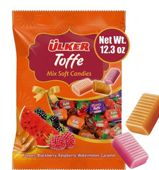 Assorted Soft Chewy Candy Mix 350g (12.3 oz), Fruit & Caramel Candy