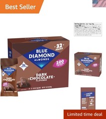 Dark Chocolate Cocoa Dusted Snack Nuts, 100 Calorie Packs, Pack of 1, 32 Coun…