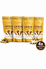 4 PCS BeeMax Dubai Style Chocolate Waffle Cones Milk Chocolate&Pistachio Cream
