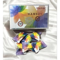 32pcs per Box – Hard Candy Snack Rainbow Ham er Candy Coffee Ginseng Candy
