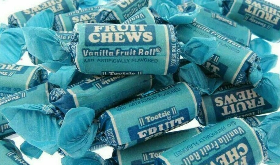 Tootsie Roll VANILLA Fruit Chews BULK CANDY- ONE POUND Chewy Candy – 16oz