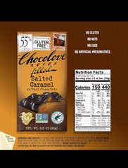 Chocolove Dark Chocolate Bar Salted Caramel New￼!!