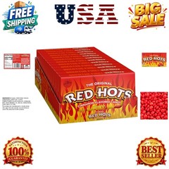 Wonka Red Hots, Cinnamon Flavored Hard Candy, 5.5 Ounce Theater Candy Boxes P…