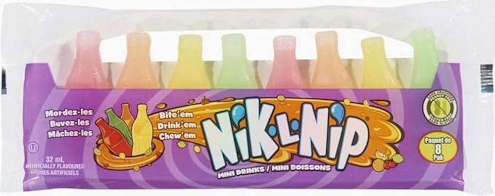8 Wax Bottles (1 Pack) Sugar Candy Drinks 8 Count (Pack of 1), Multicolor