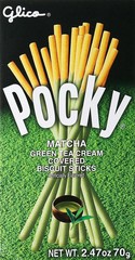 Pocky Matcha Green Tea Cream Covered Biscuit Sticks, 1.41 Ounce (Pack of 10)