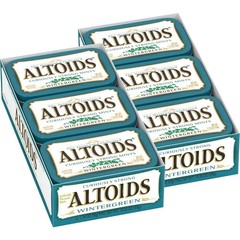 ALTOIDS Classic Wintergreen Breath Mints, 1.76-Ounce Tin (Pack of 12)
