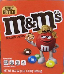 M&Ms Peanut Butter Candy 55 oz Jar M&M’s M & M Chocolate Candies Tub Bulk 3.43LB