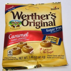 Werther’s Original Sugar Free Assorted Caramel Hard Candies 6 BAGS ( SUGAR FREE
