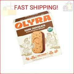 Olyra Creme Breakfast Biscuits – Dark Chocolate – Healthy Snacks for Kids and Ad