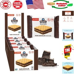 Individually Wrapped Dark Chocolate Wafer Cookies – Low Sugar & Keto Delight
