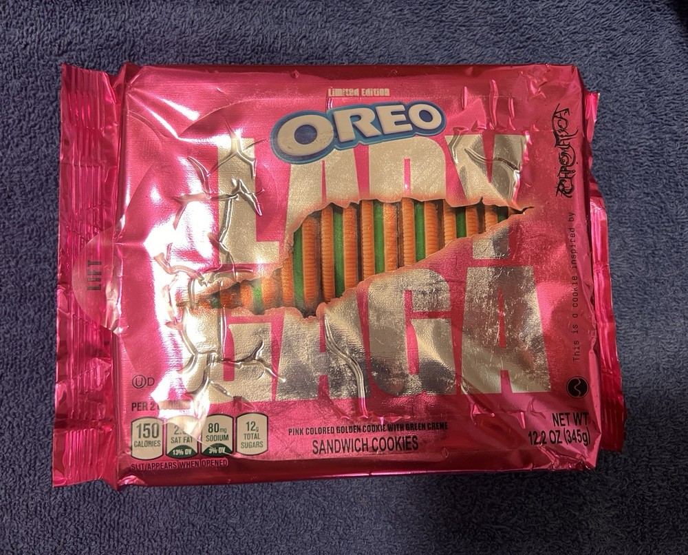 Oreo Lady Gaga Sandwich Chromatica Cookies Super Rare 2020 (Do not eat)