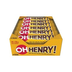 24 x Oh Henry! Chocolatey Candy Bars, Full Size 58g/2.05 oz each