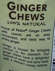 3 Bags Prince Of Peace 100% Natural Ginger Candy Chews Variety Pack – 2 Flavors