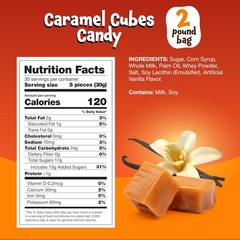 Caramel Candy – 2 Pound Pack – 150 Count – Classic Caramels