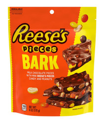 4 Pack Reese’s Pieces Milk Chocolate Candy with Peanuts Bark Bag 3.1 oz
