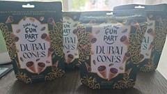 4 Just The Fun Part Dubai Chocolate Cones Pistachio & Milk Chocolate 2.12oz Ea