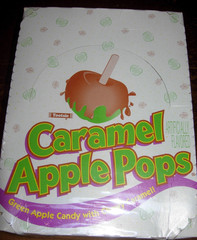 Caramel Apple Pops, Green Apple Candy With Chewy Caramel, 48 Count Box
