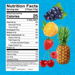 ZOLLIPOPS Sugar-Free Lollipops – Allergen-Free, Natural Fruit Flavors, 5.2 oz
