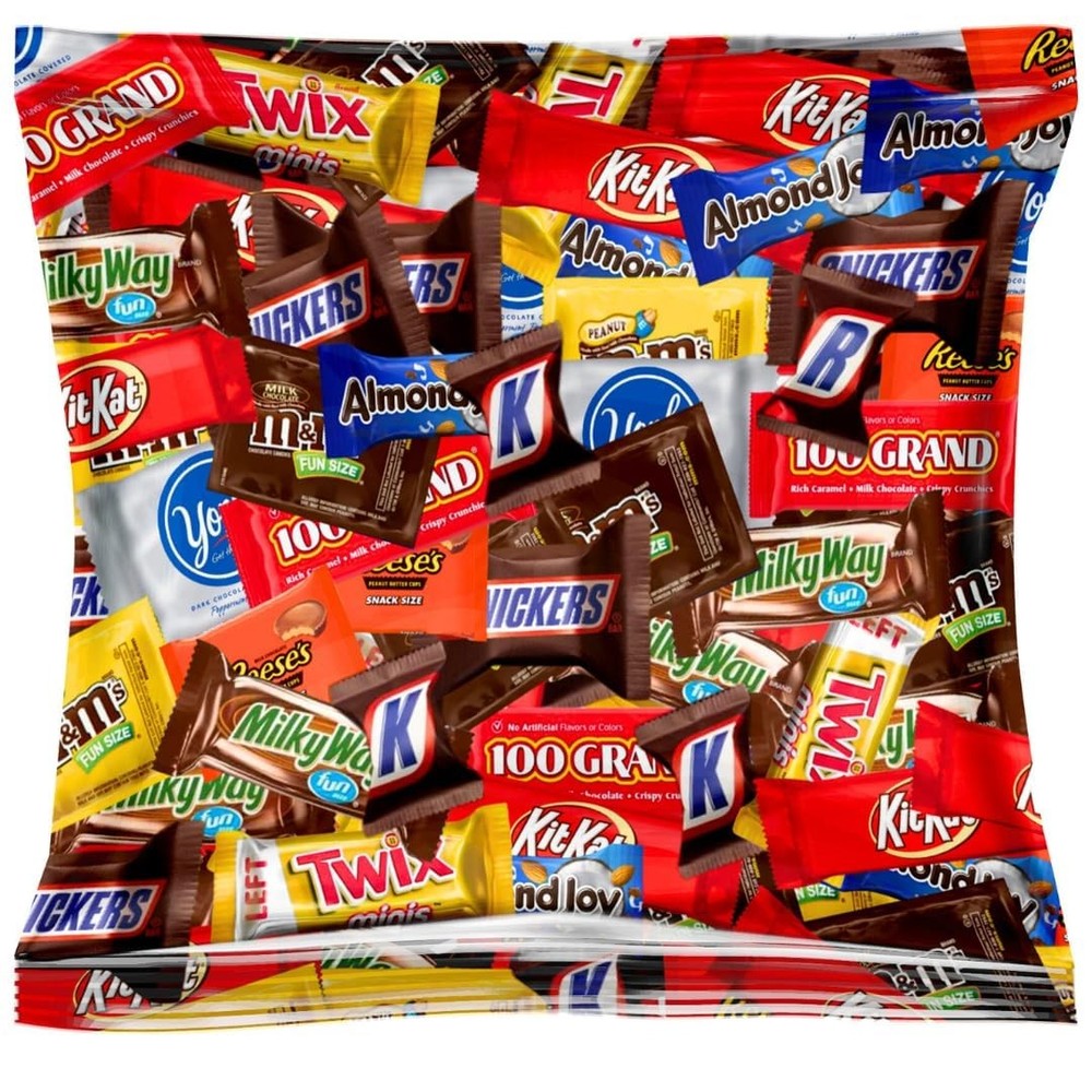 Bulk Chocolate Candy Mix – Individually Wrapped Fun Size Chocolate Bars & Tre…